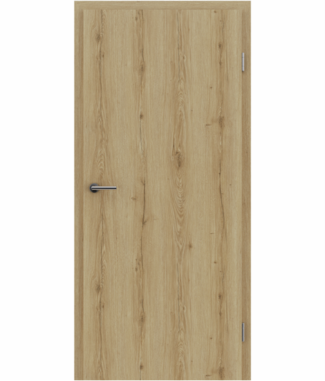 CPL interior door TOPLINE PLUS - kontted oak cracked WOOD natur